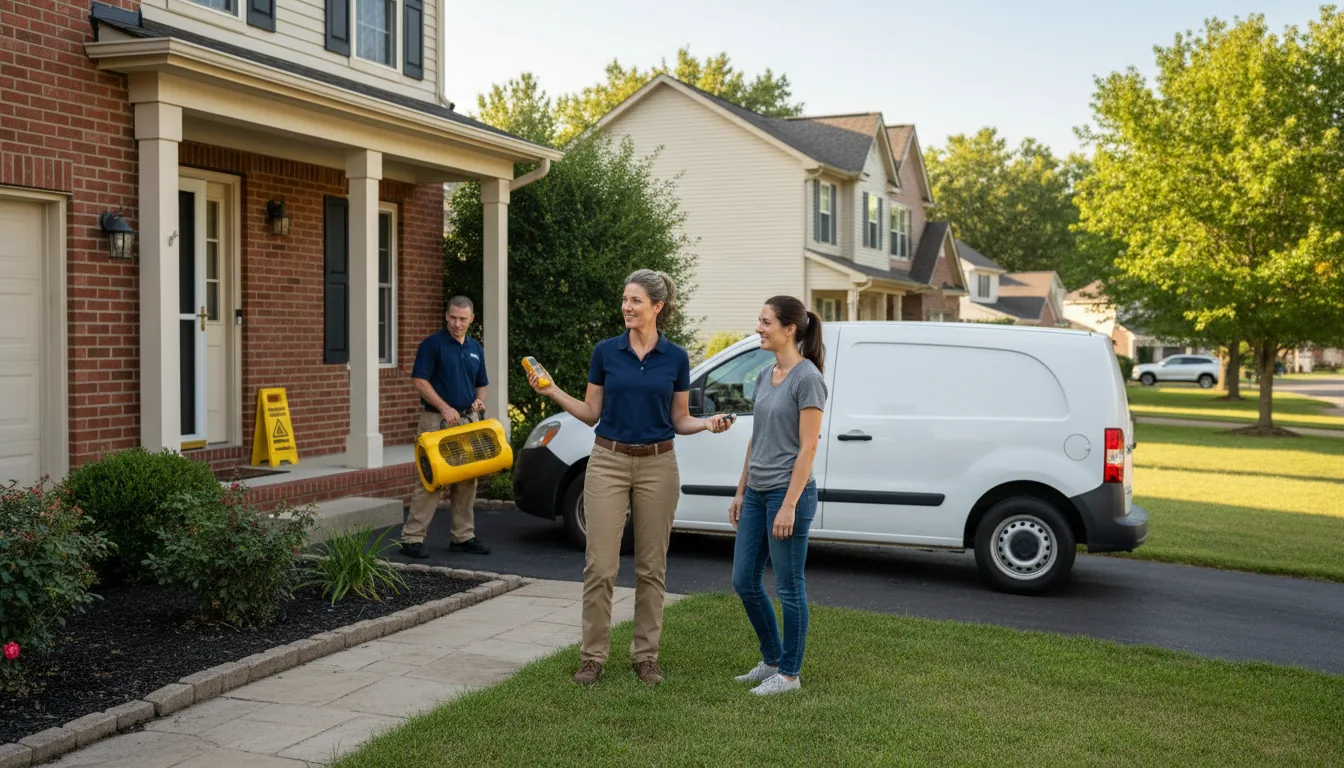 Water restoration image for Water Damage & Restoration Services in Russell, AR